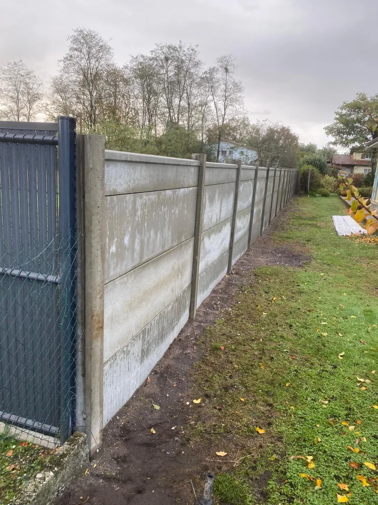 cloture en plaque de beton